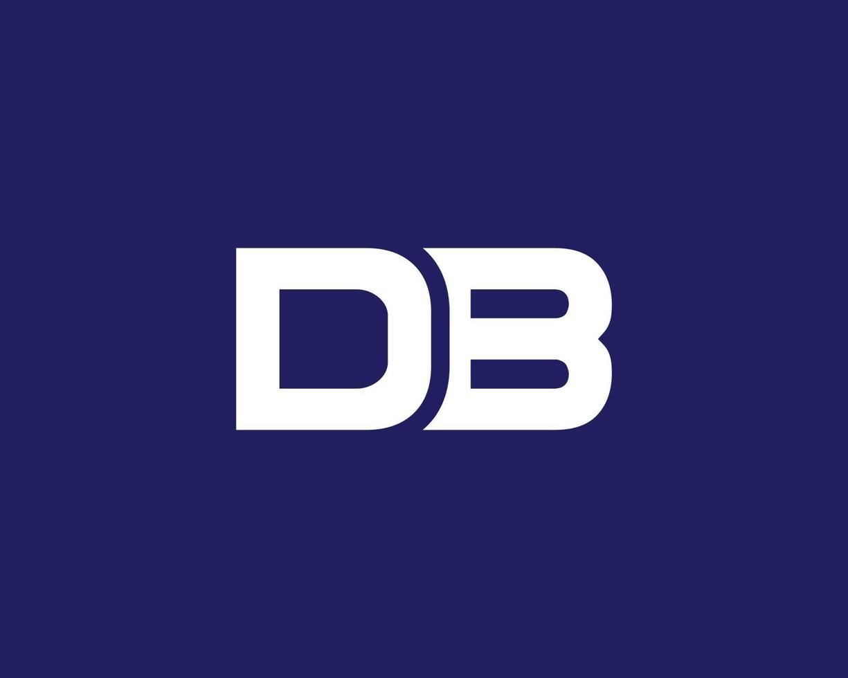 DB BD logo design vector template