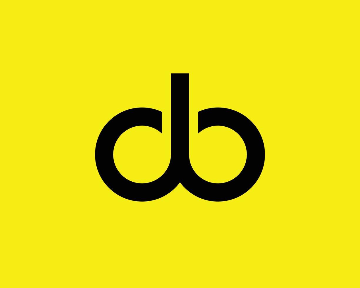 DB BD logo design vector template