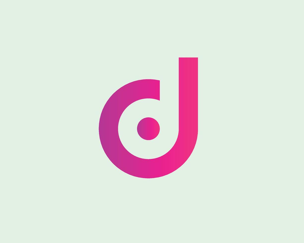 plantilla de vector de diseño de logotipo dd