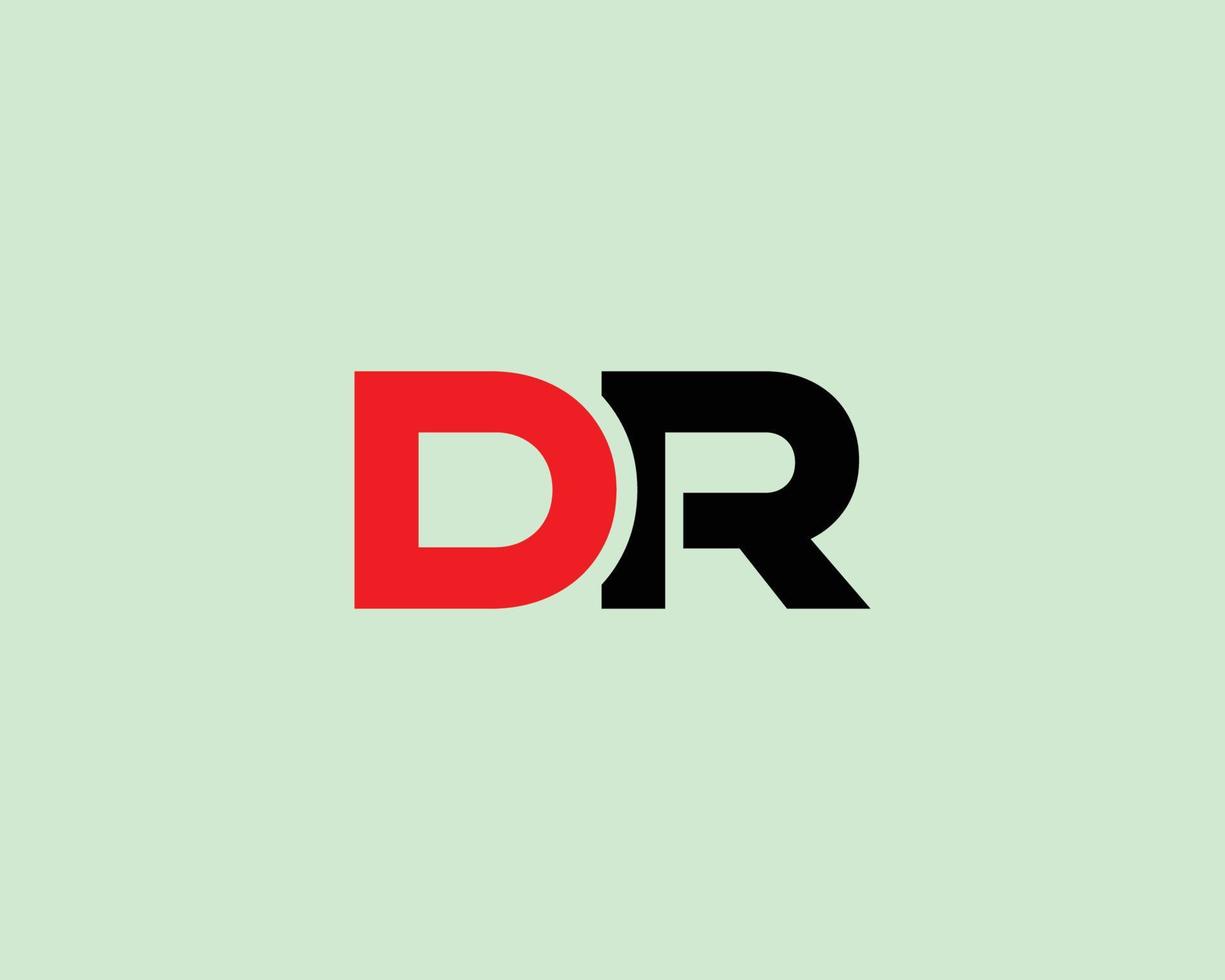 plantilla de vector de diseño de logotipo dr rd