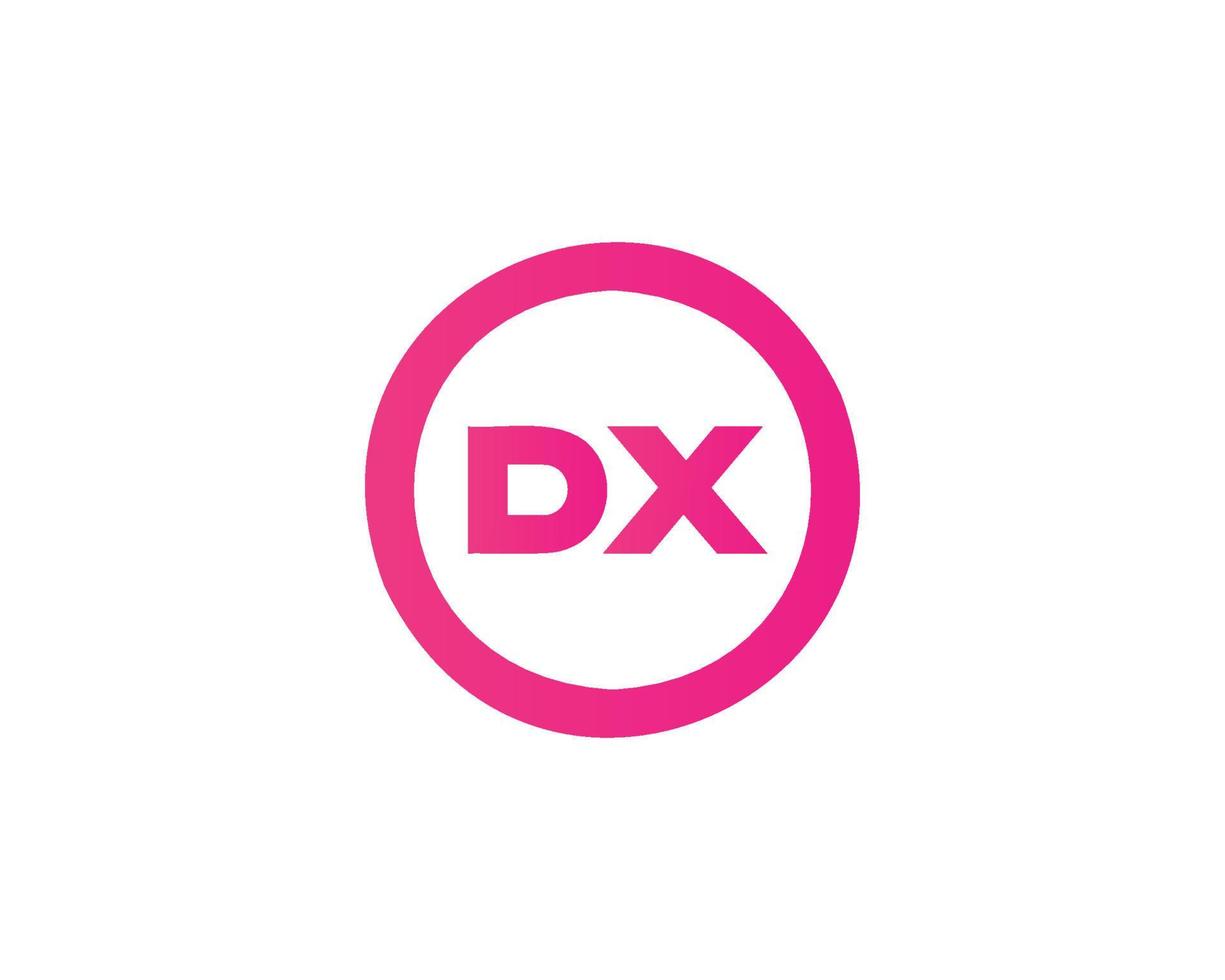 DX XD logo design vector template