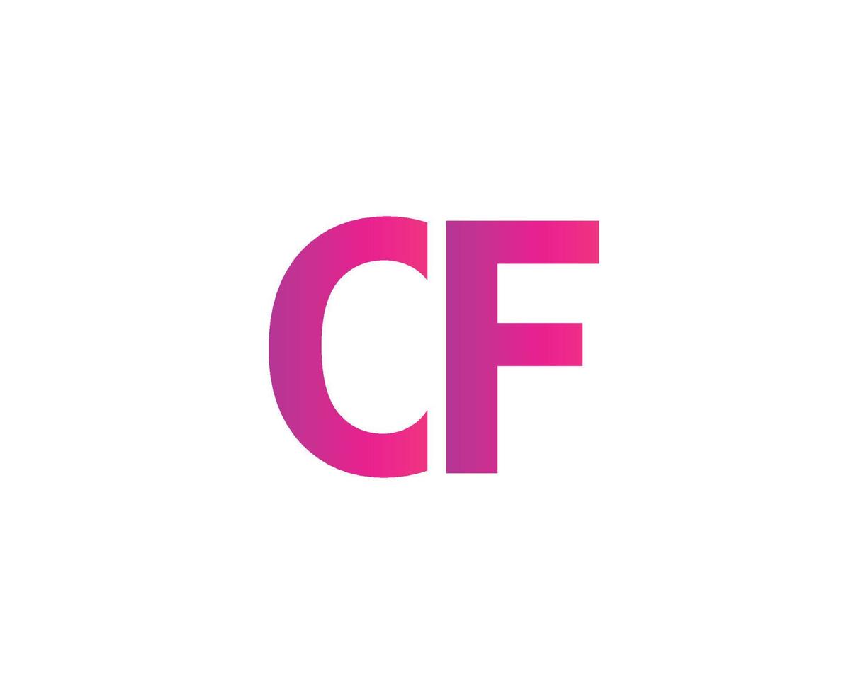 CF FC Logo design vector template 13692912 Vector Art at Vecteezy