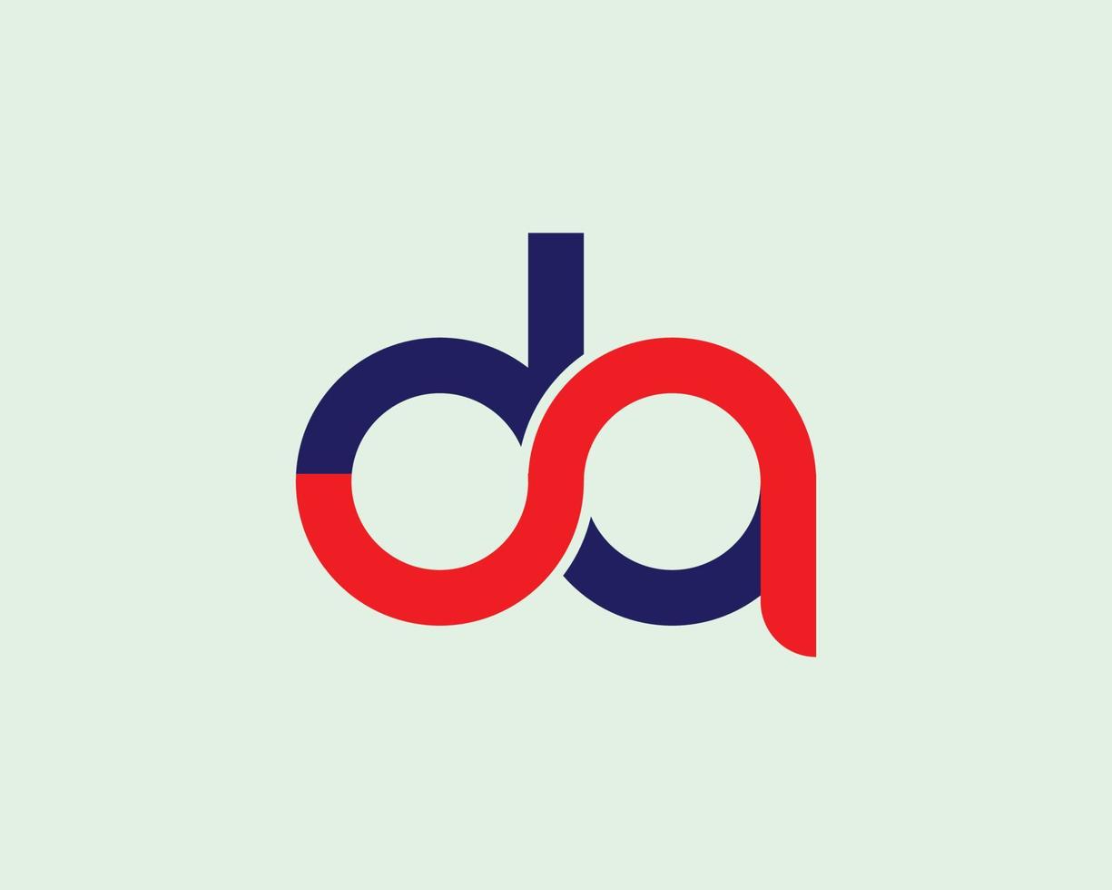 DA AD logo design vector template