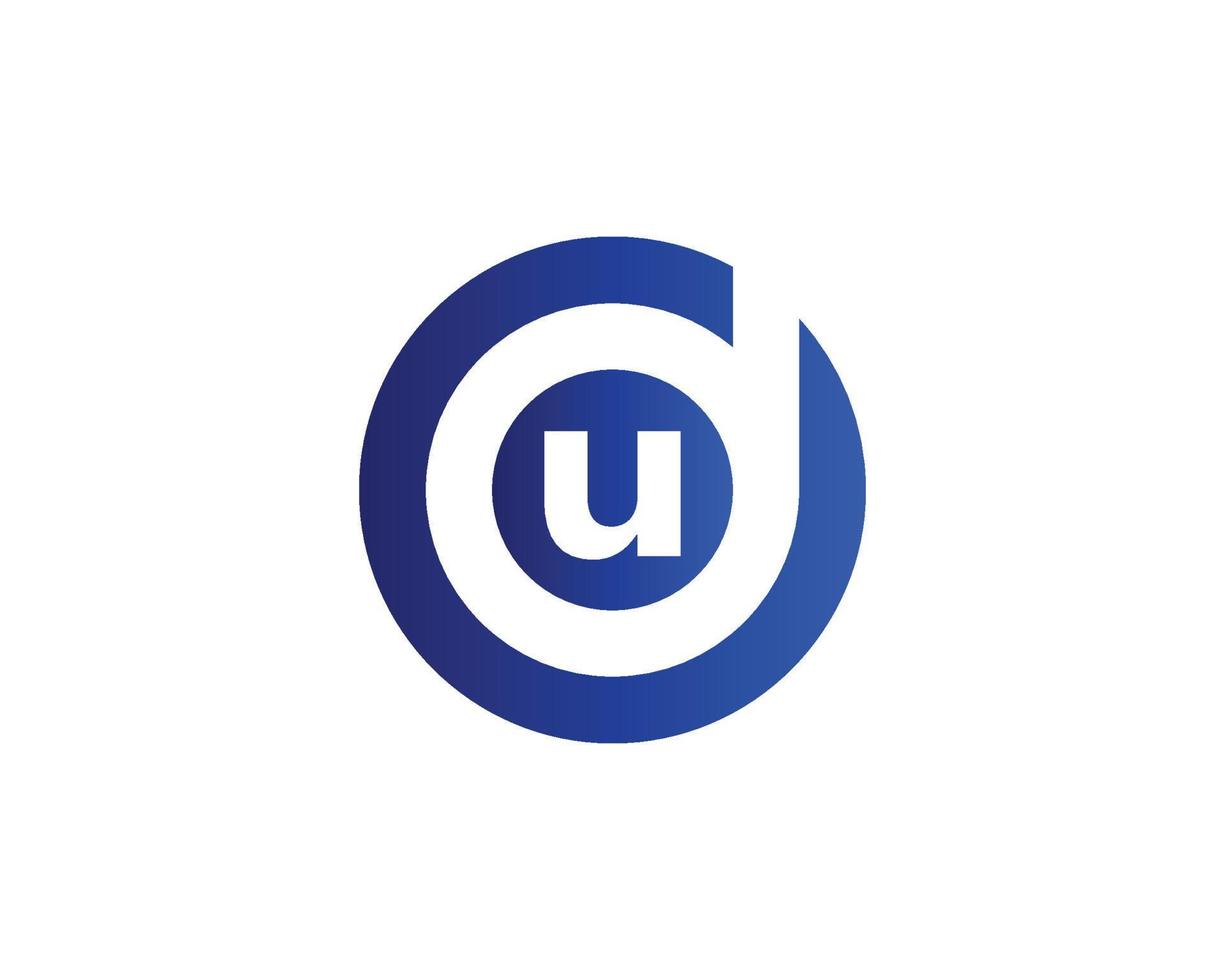 DU UD Logo design vector template