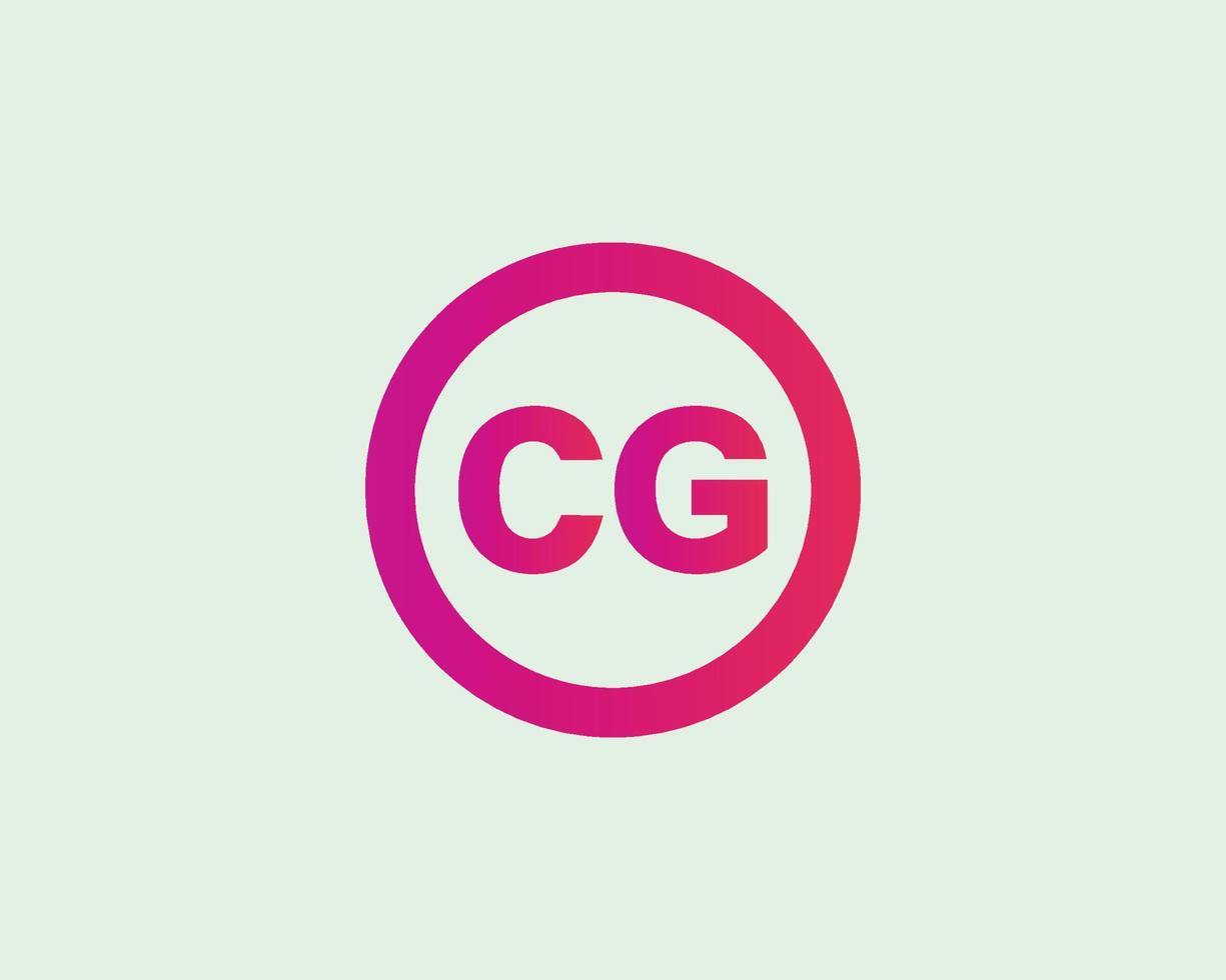 CG GC logo design vector template