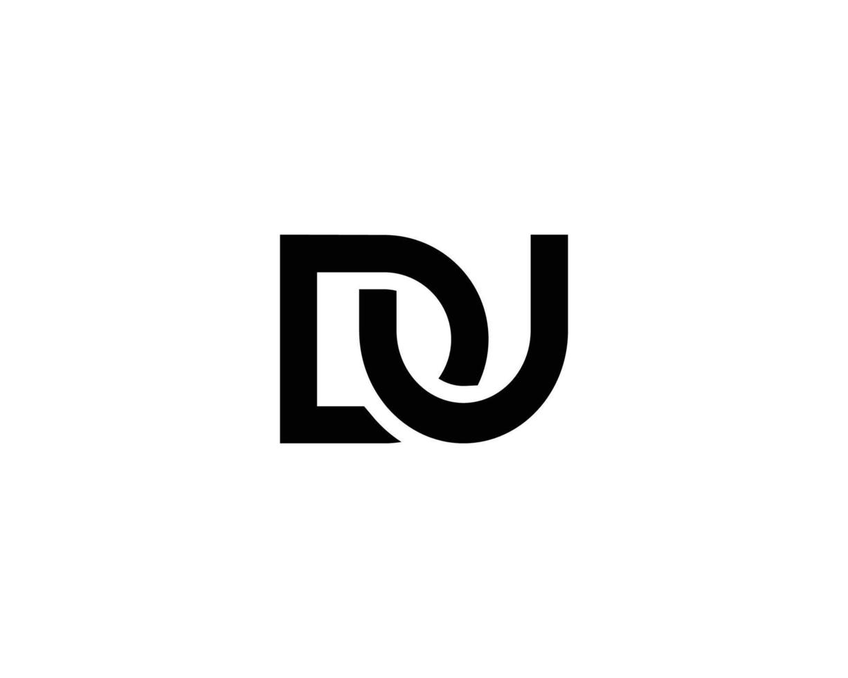 DU UD Logo design vector template