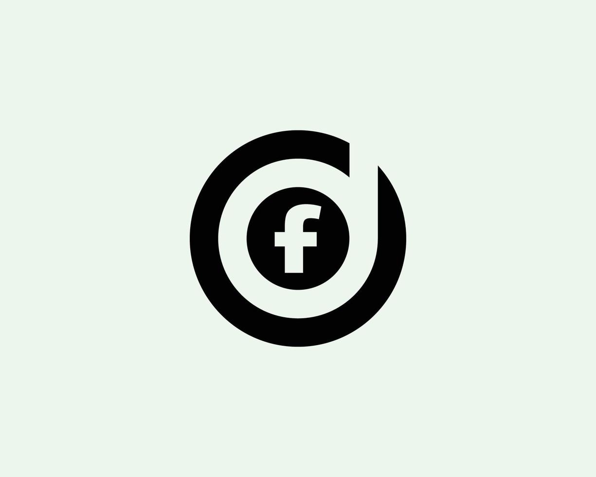 DF FD Logo design vector template