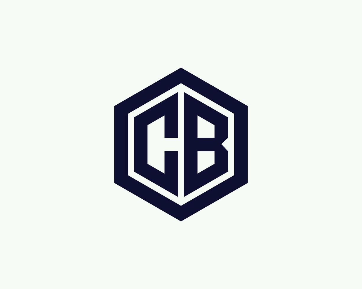 plantilla de vector de diseño de logotipo cb bc