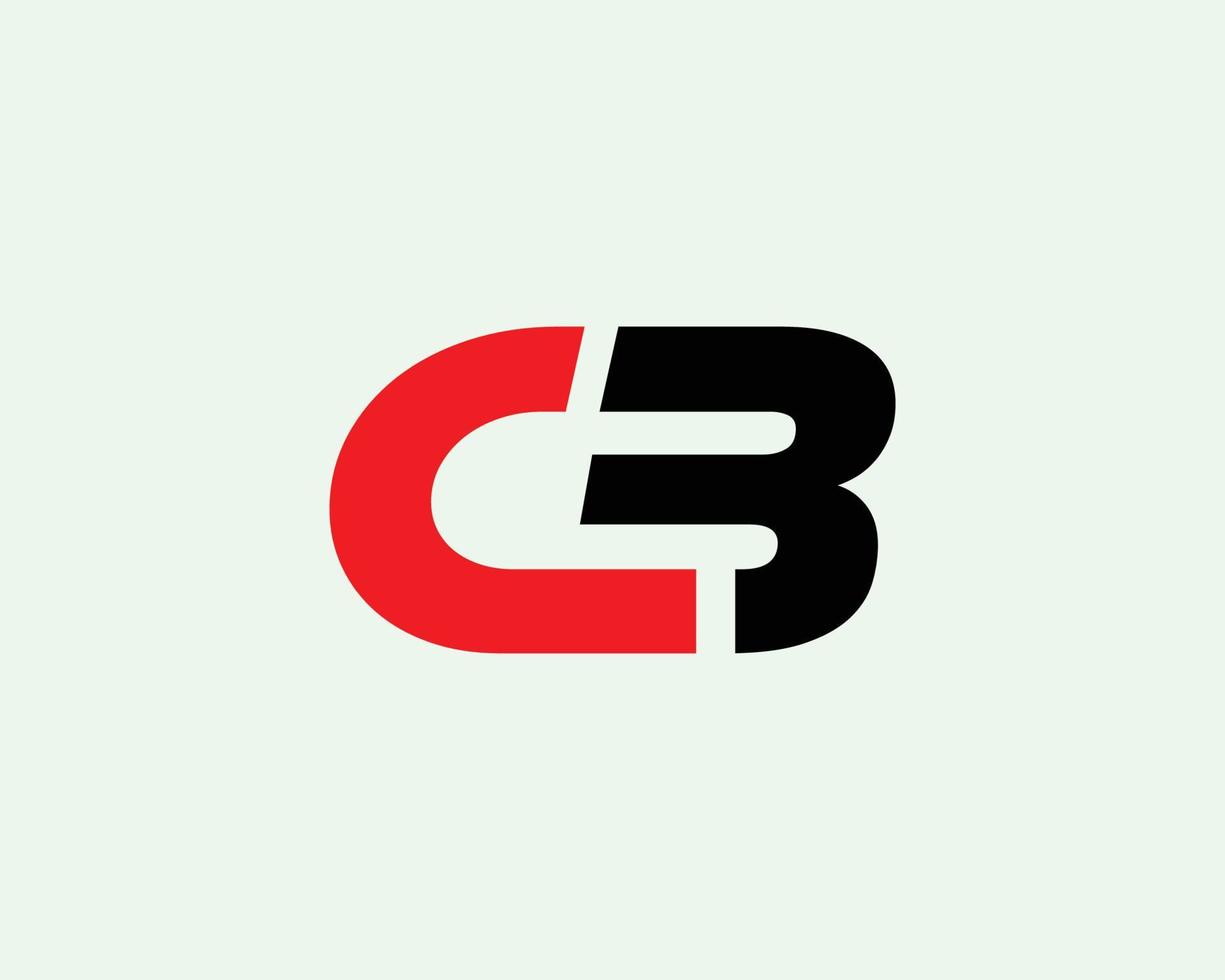 CB BC logo design vector template