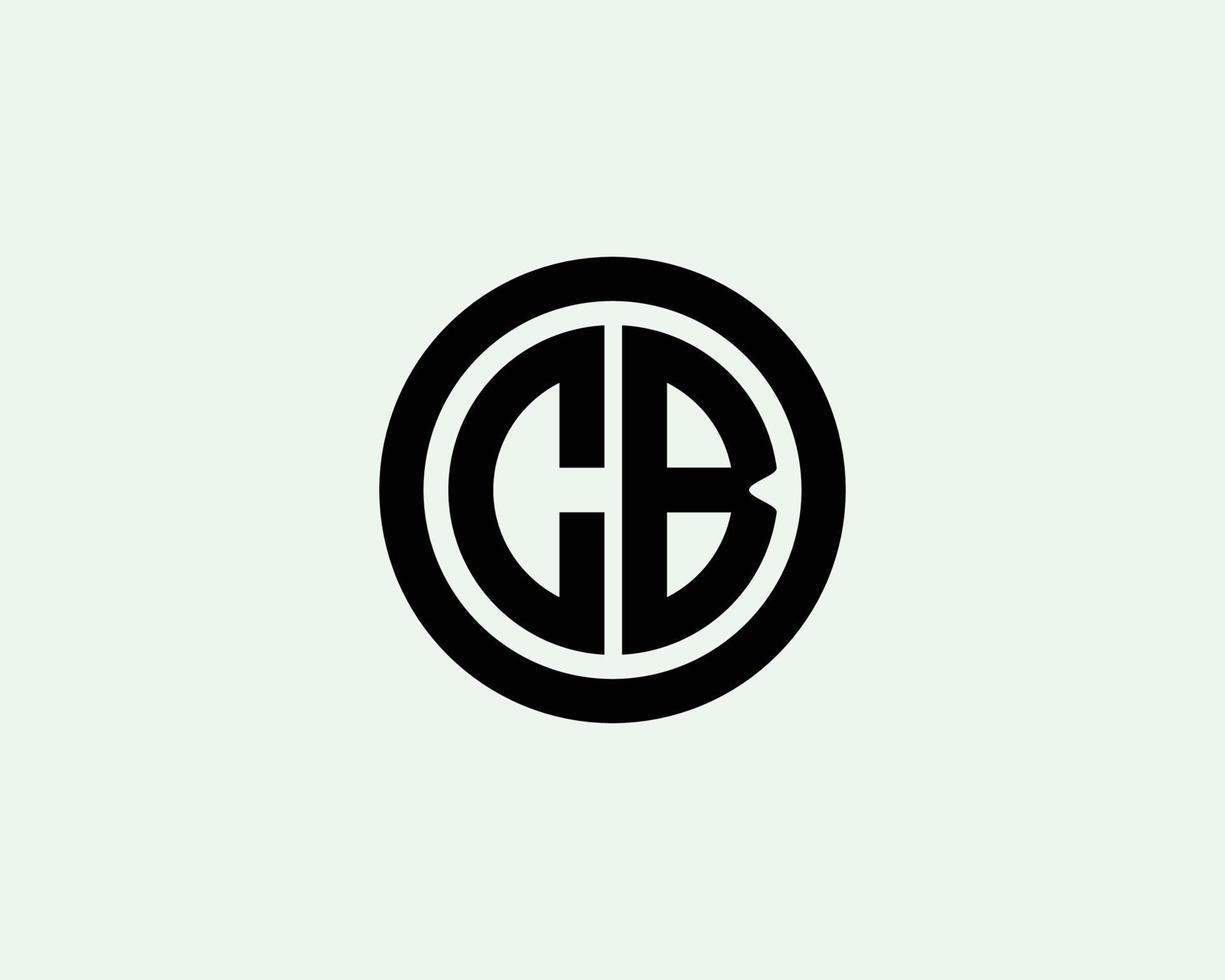 plantilla de vector de diseño de logotipo cb bc