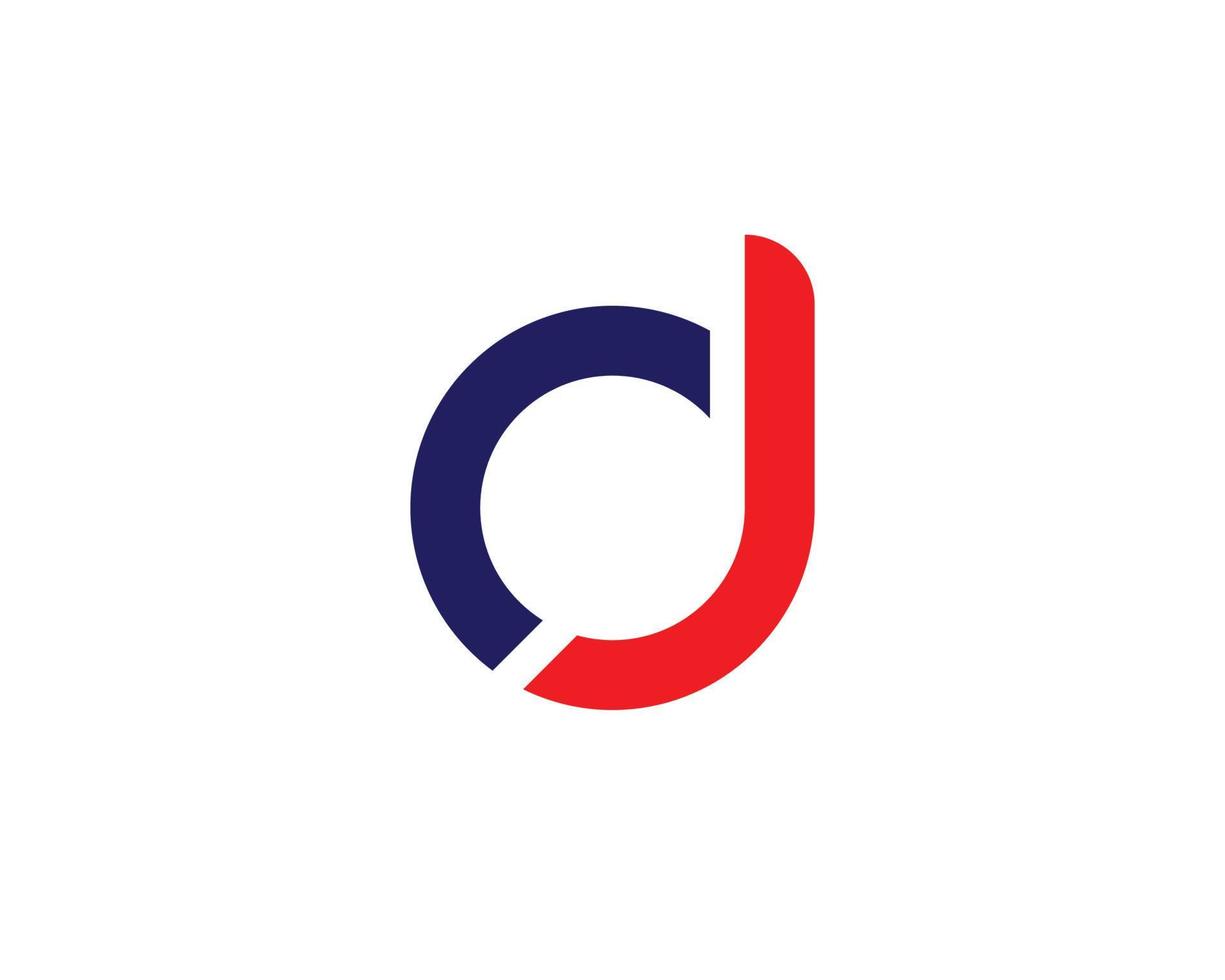 plantilla de vector de diseño de logotipo cj jc