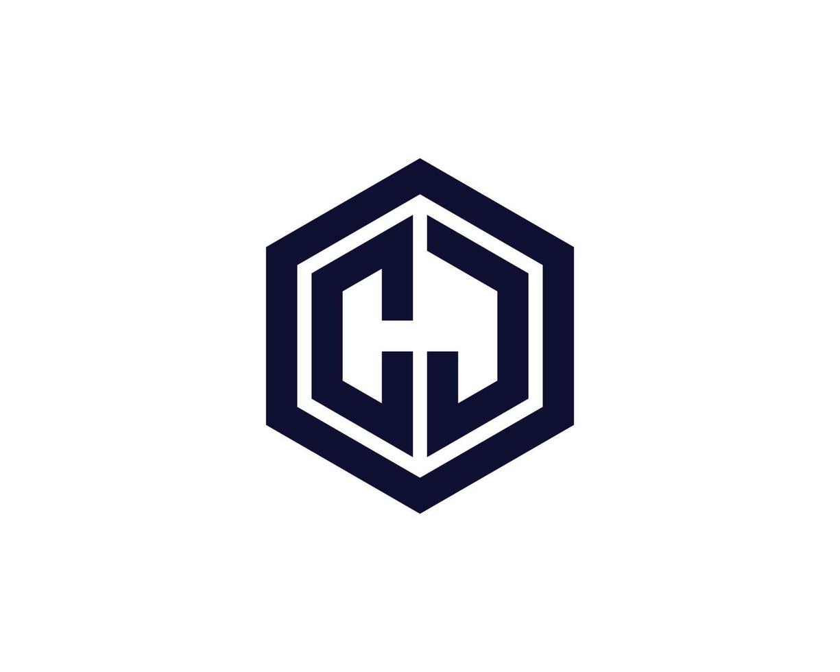 CJ JC Logo design vector template