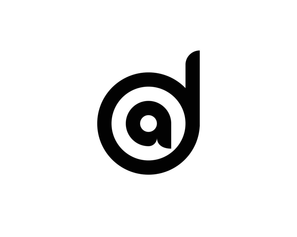 DA AD logo design vector template