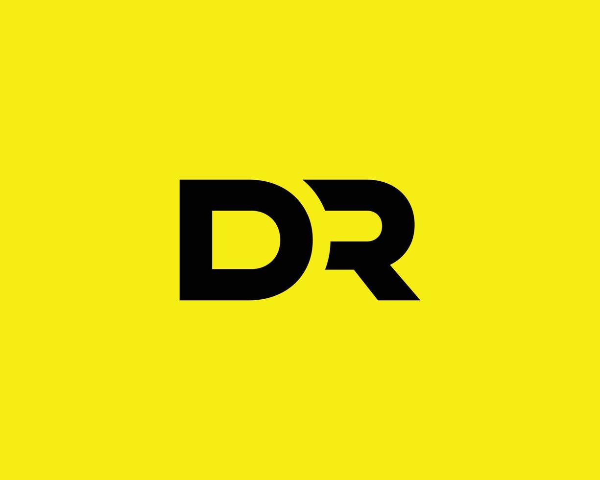 plantilla de vector de diseño de logotipo dr rd