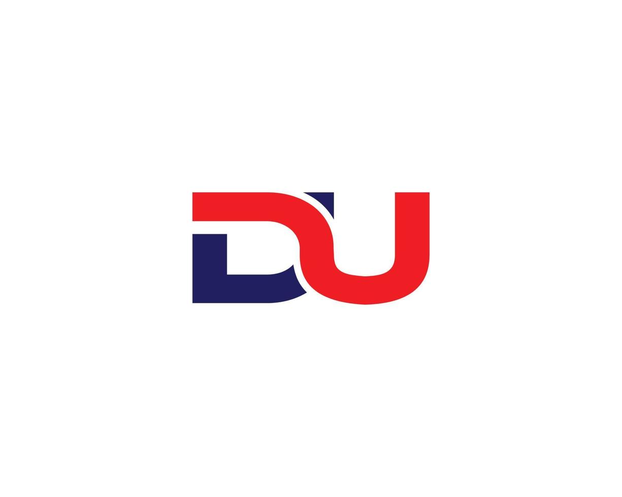 DU UD Logo design vector template