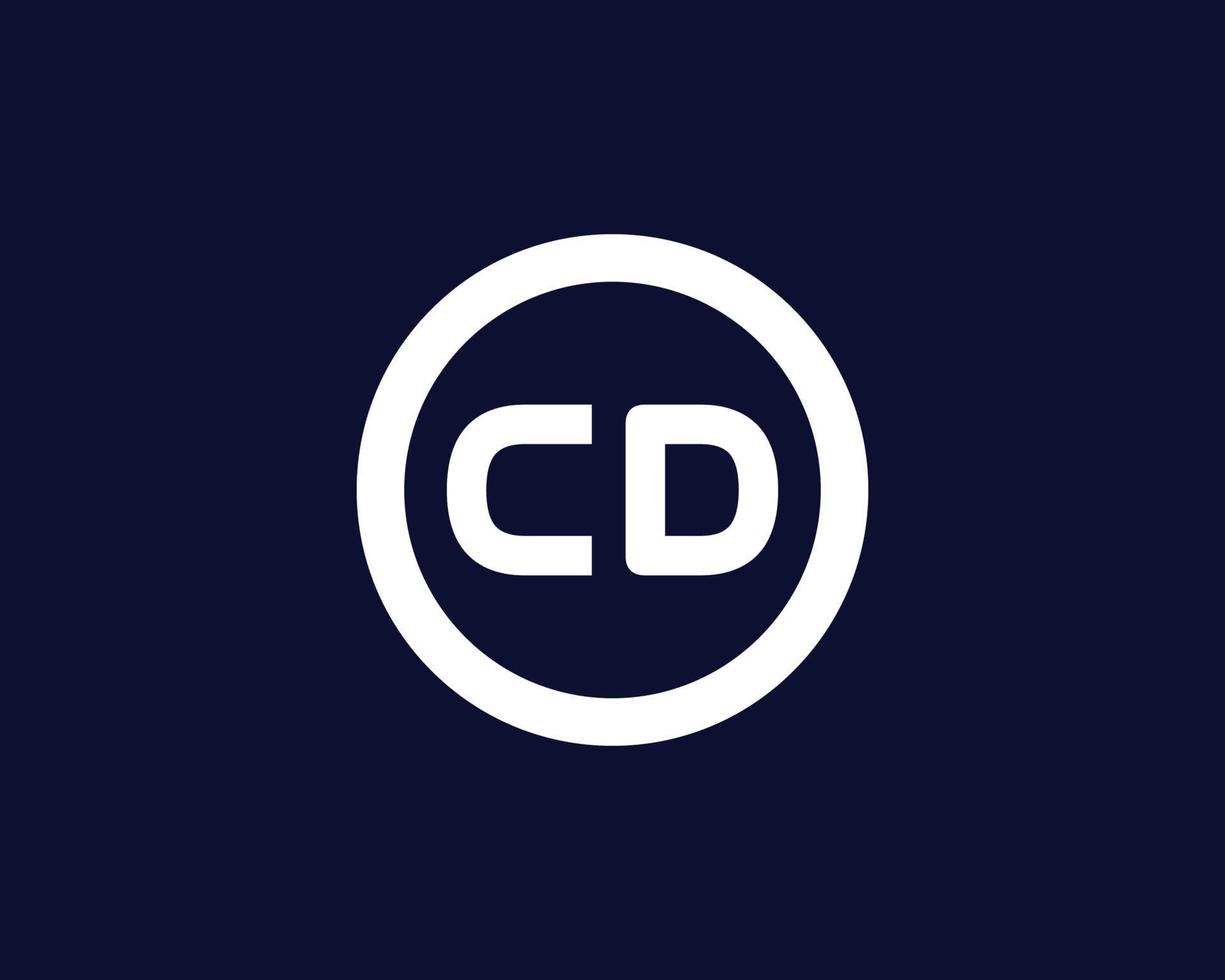 CD DC logo design vector template
