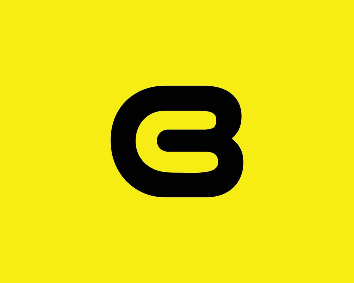 plantilla de vector de diseño de logotipo cb bc