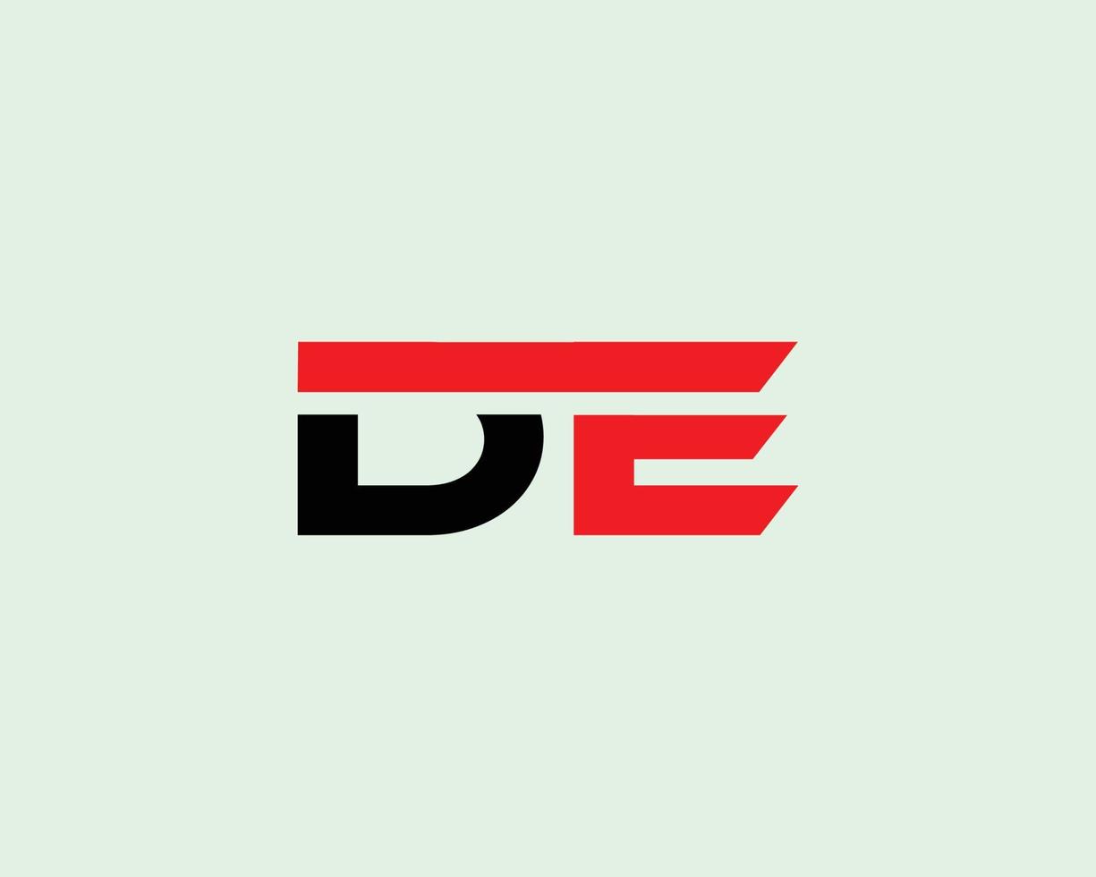 DE ED Logo design vector template