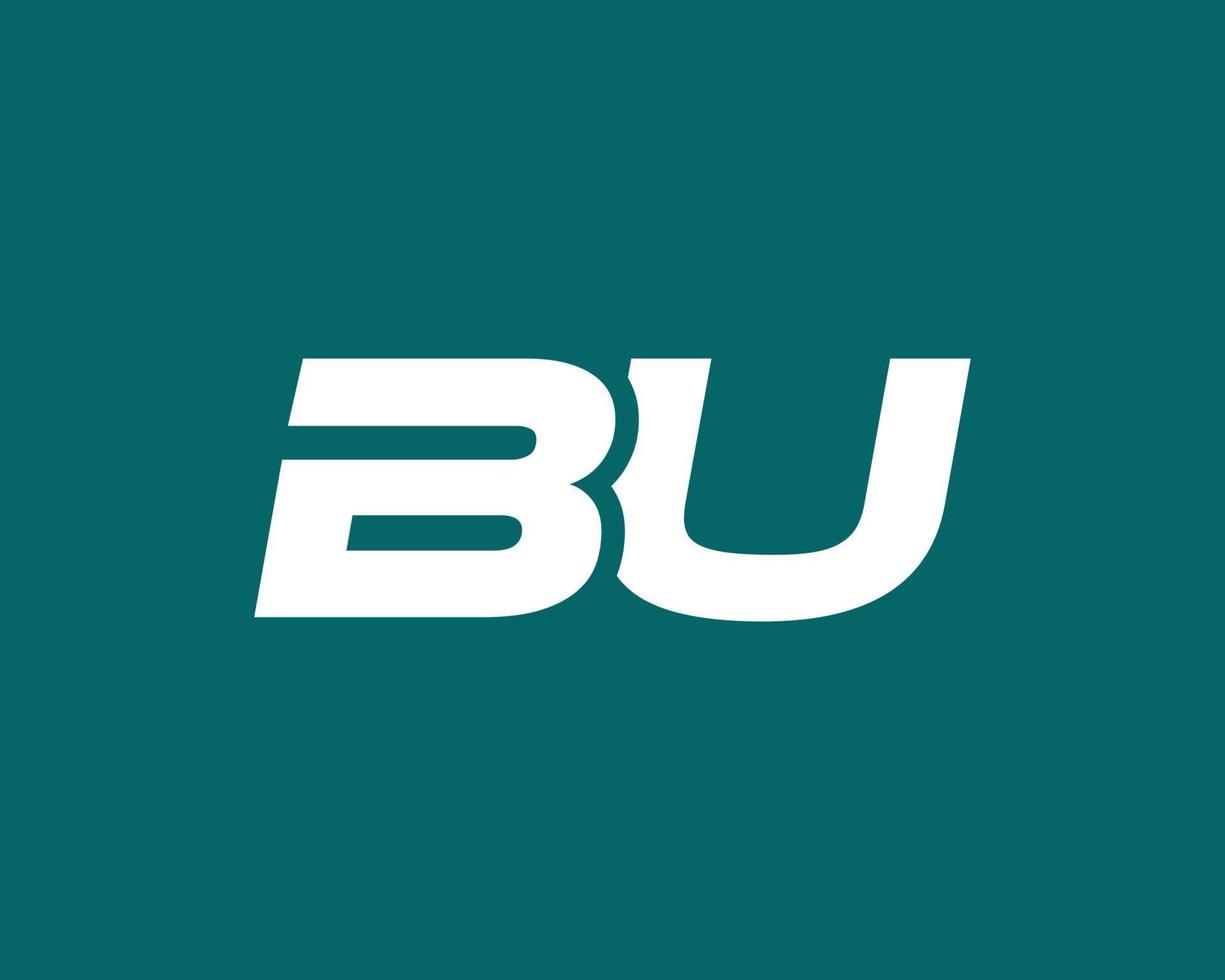 plantilla de vector de diseño de logotipo bu ub