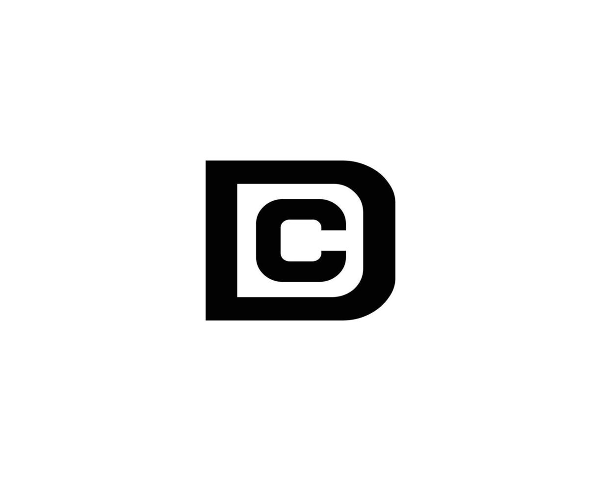 DC CD logo design vector template