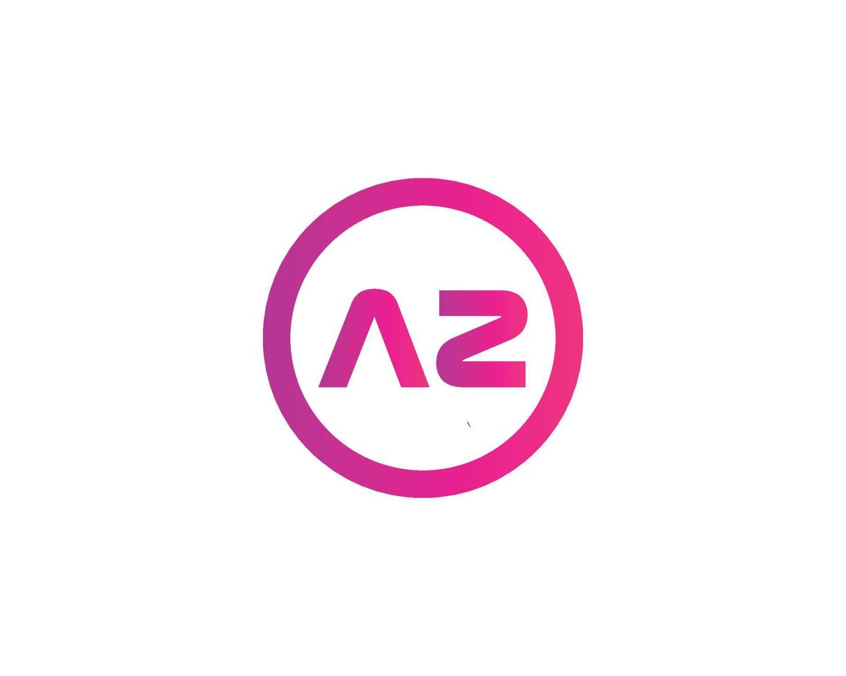 AZ ZA Logo design vector template