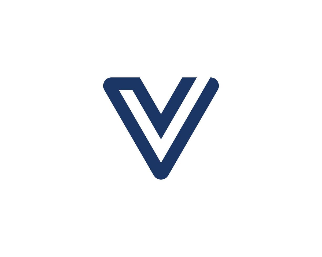 V logo design vector template