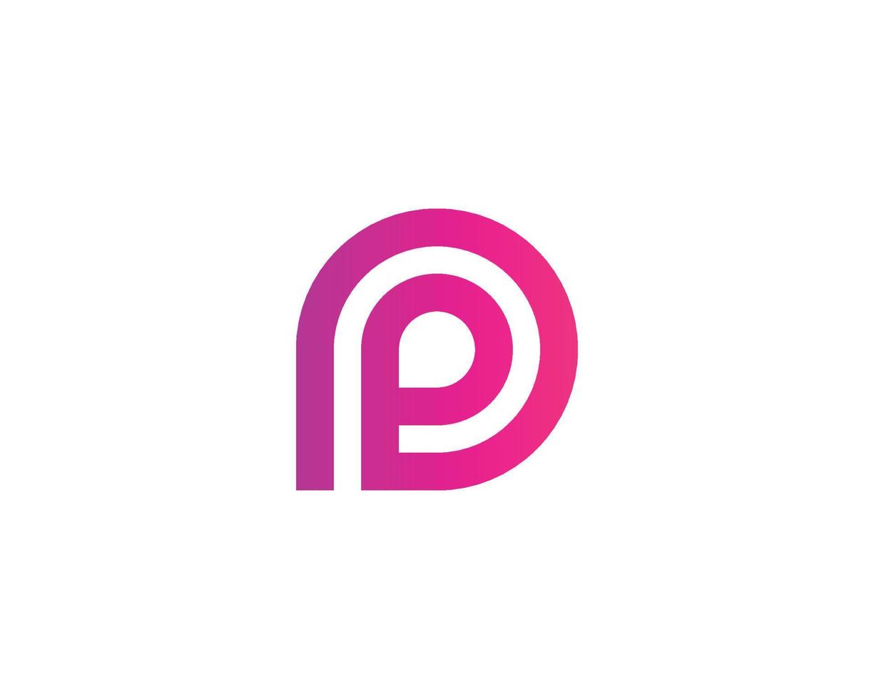 P logo design vector template