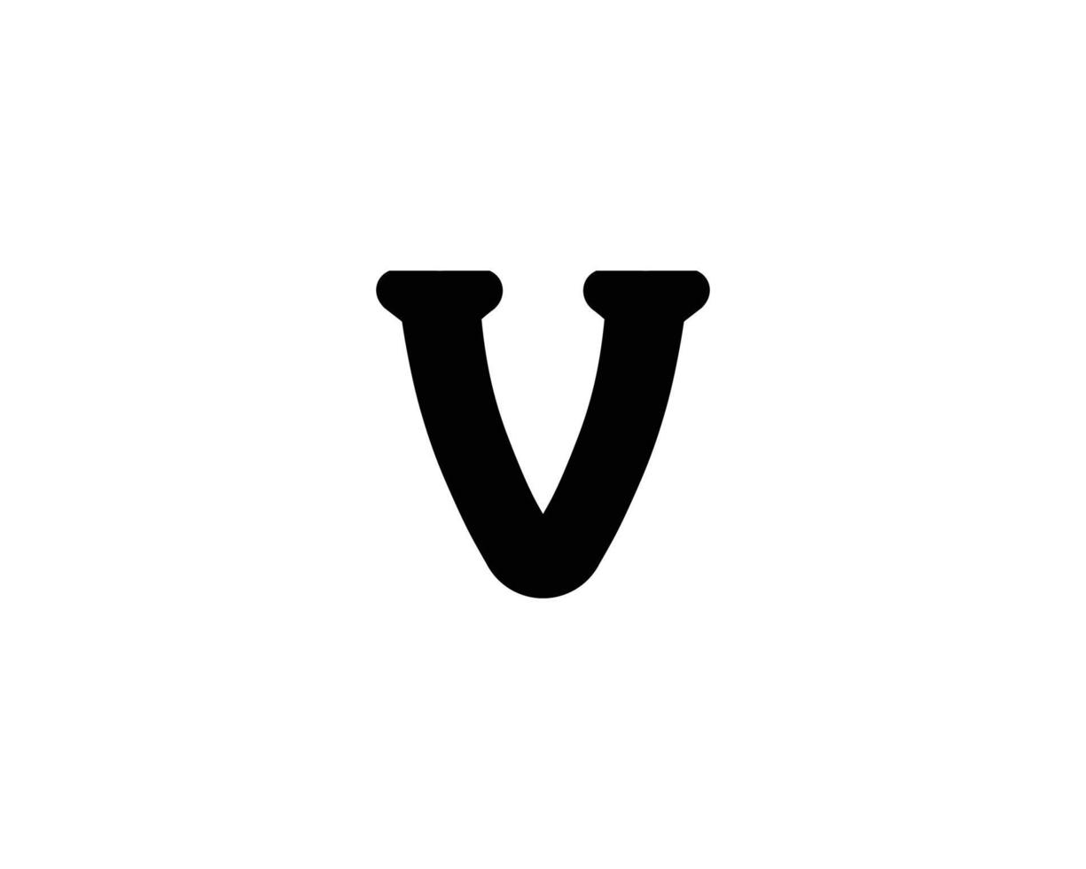 plantilla de vector de diseño de logotipo v vv