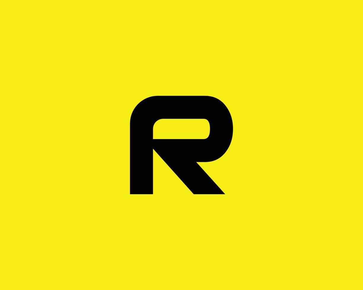 plantilla de vector de diseño de logotipo r