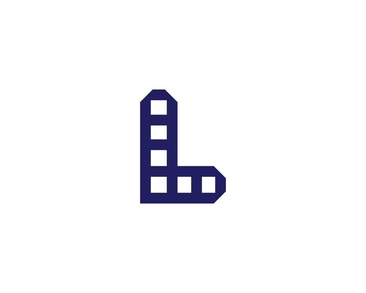 L LL Logo design vector template