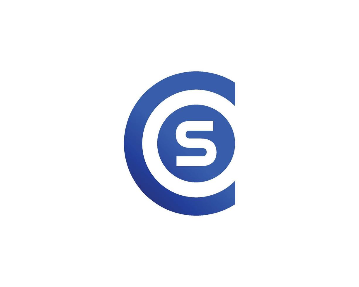 CS SC Logo design vector template