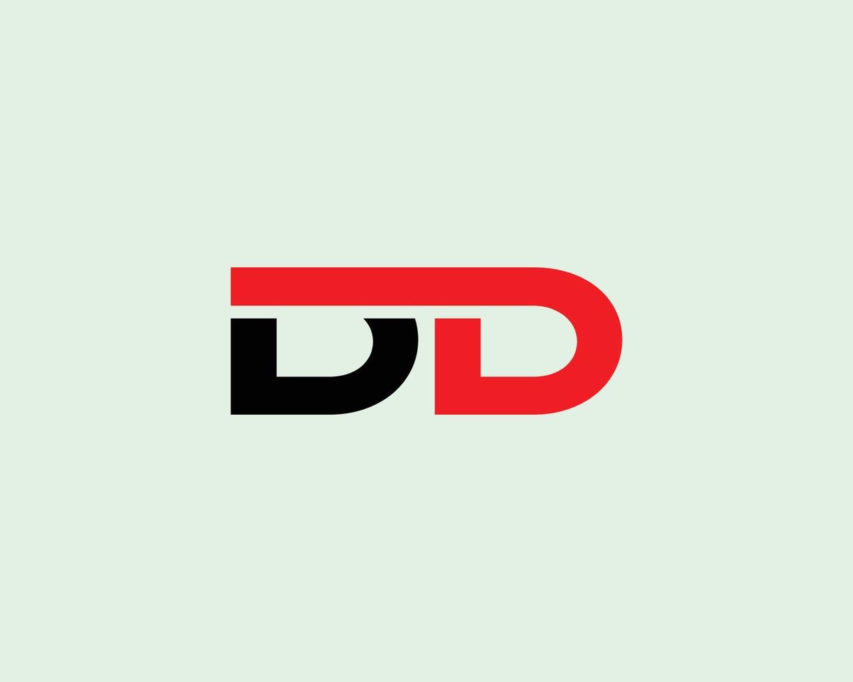 DD logo design vector template