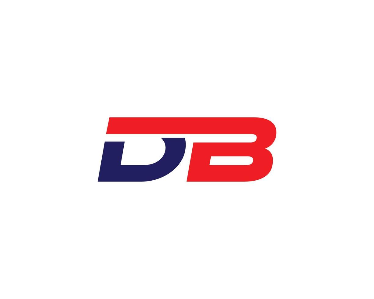 DB BD logo design vector template