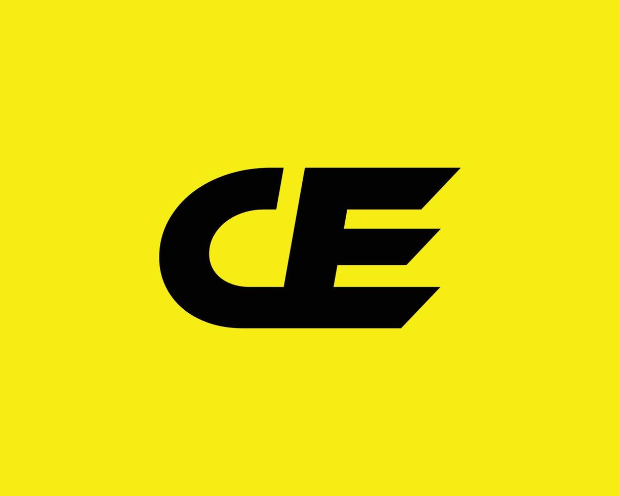 CE EC logo design vector template