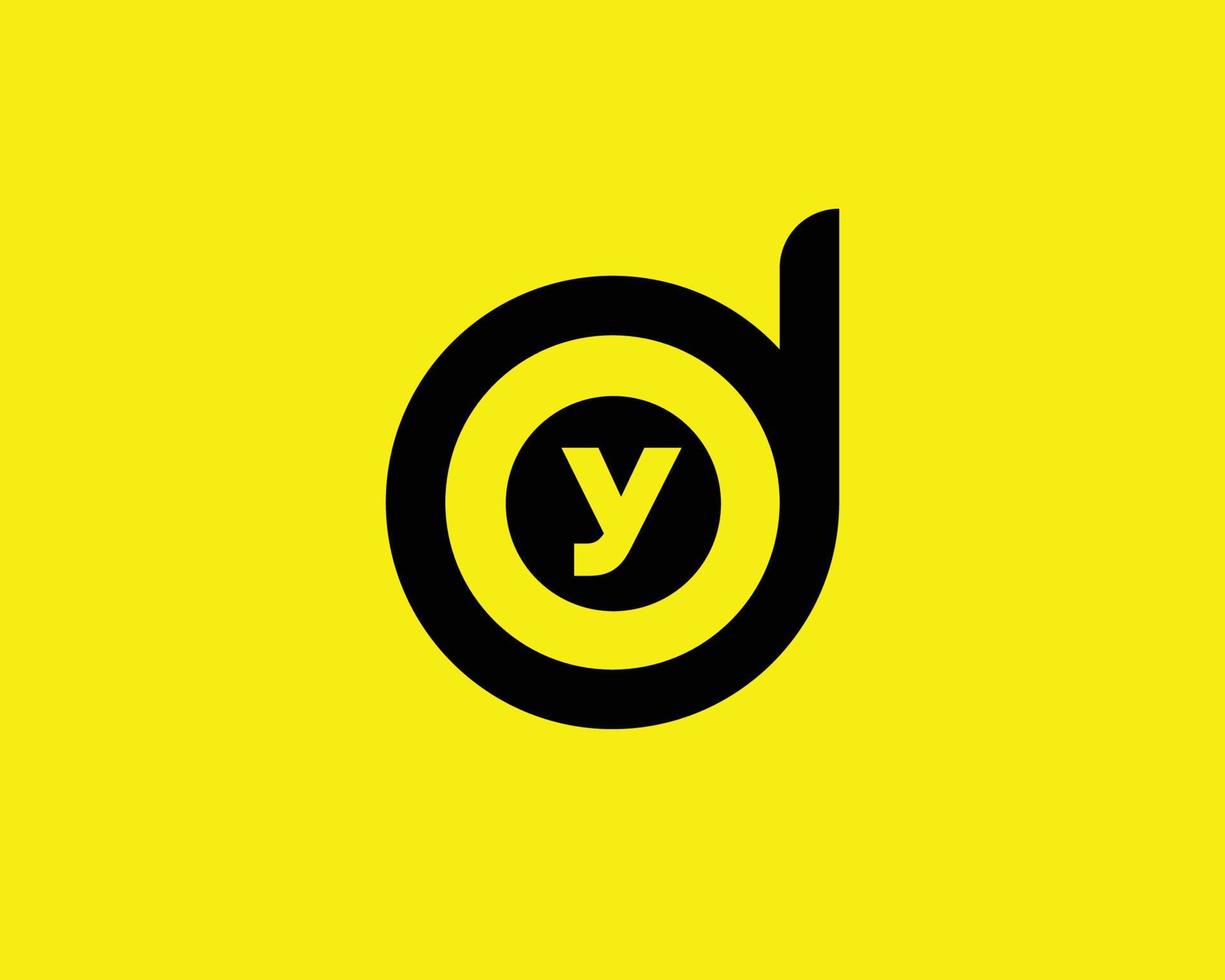 DY YD Logo design vector template