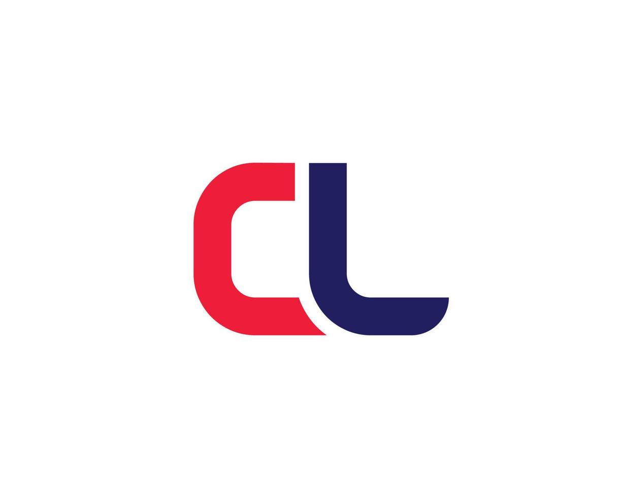 plantilla de vector de diseño de logotipo cl lc