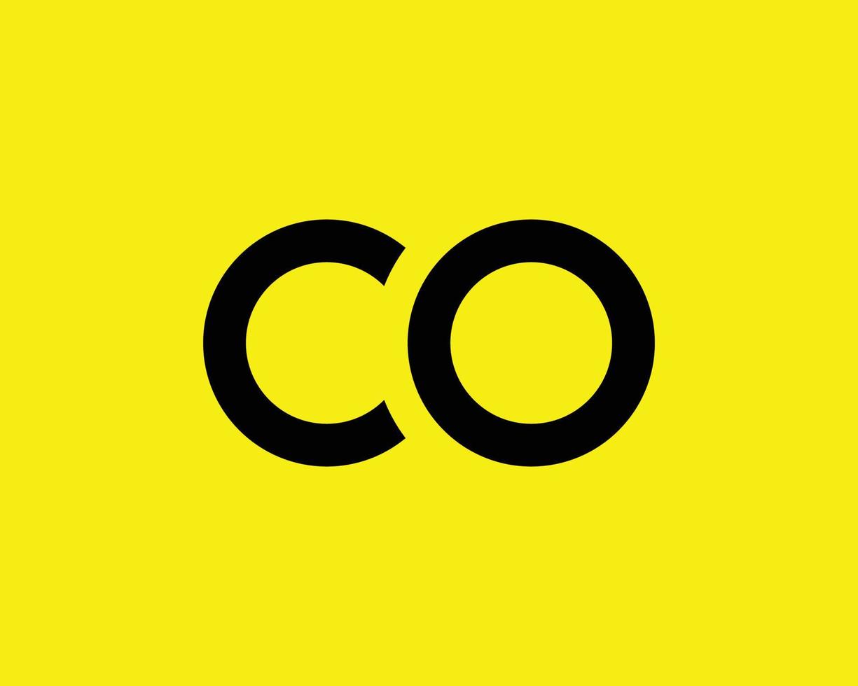 CO OC Logo design vector template