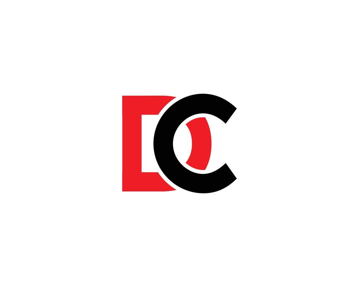 DC CD logo design vector template