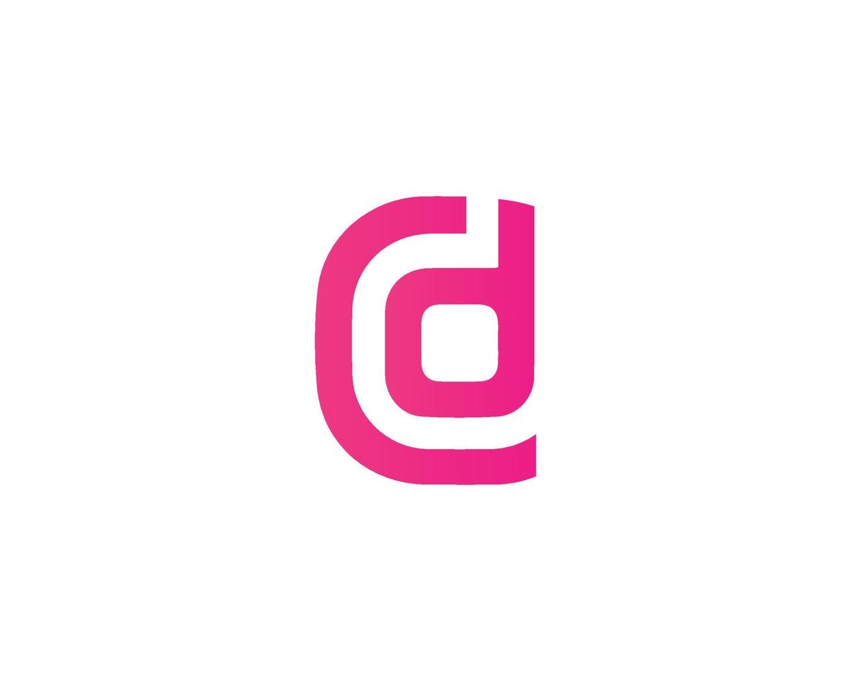 DC CD logo design vector template