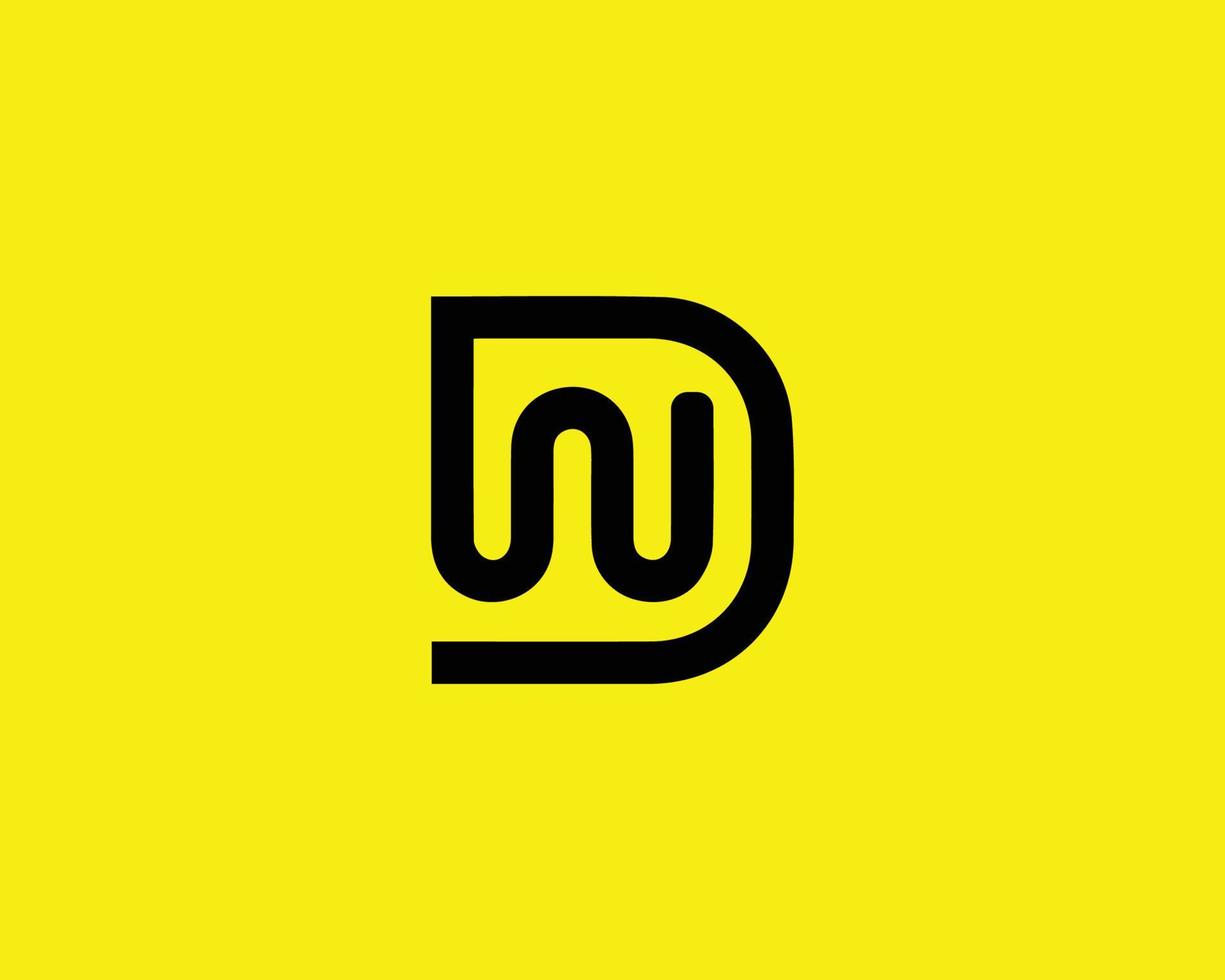 plantilla de vector de diseño de logotipo dw wd