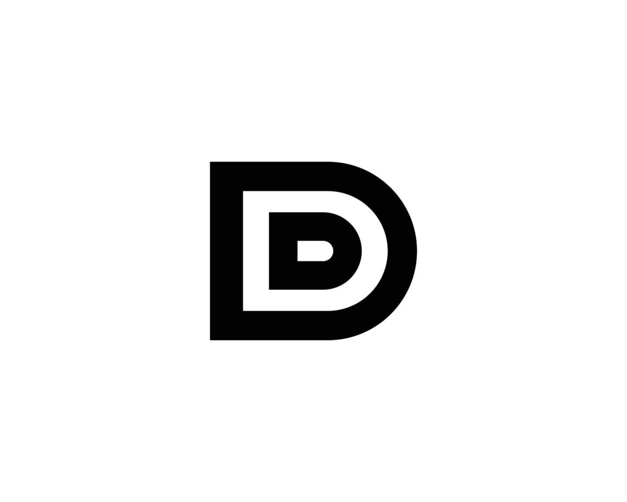 DD logo design vector template