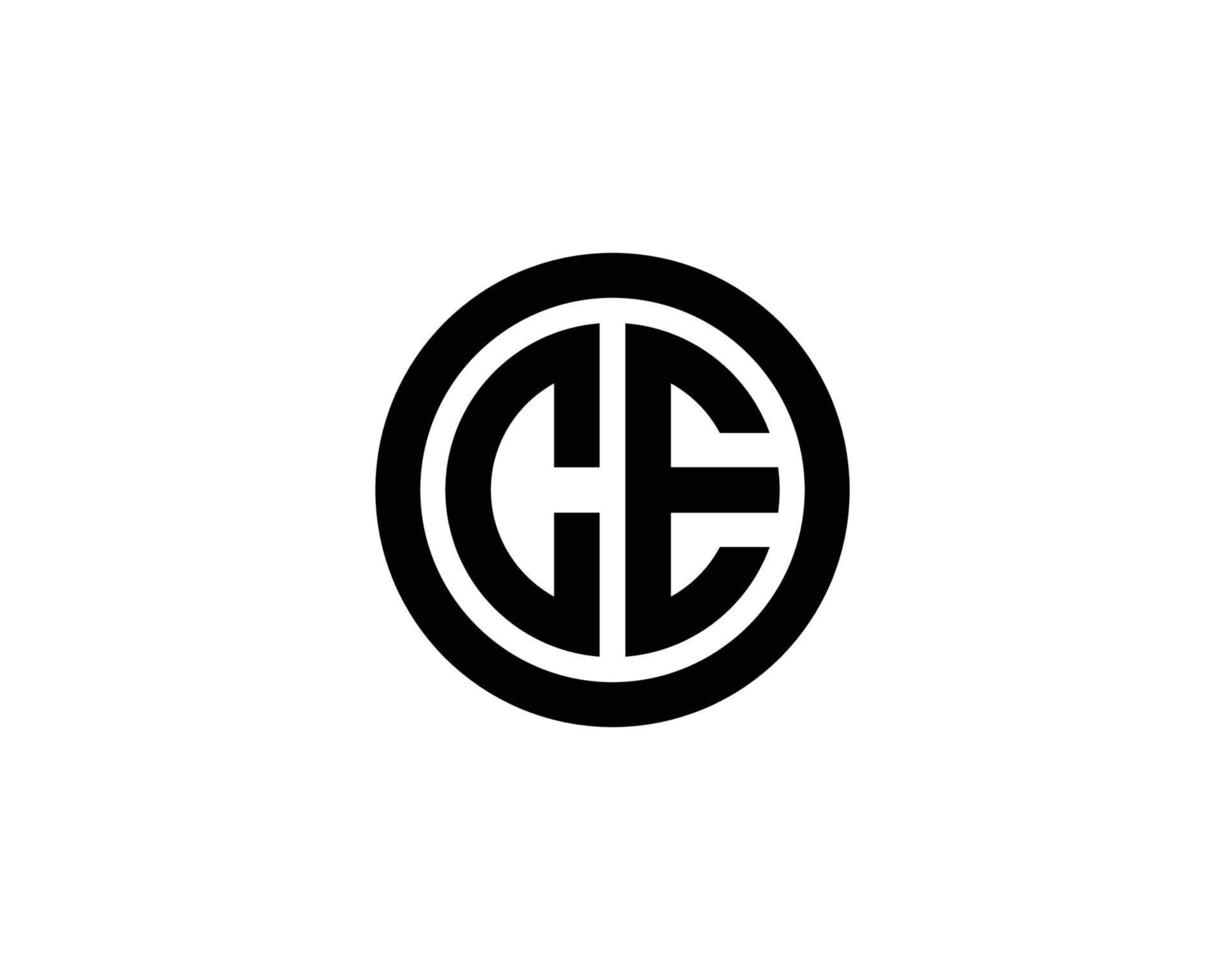 CE EC logo design vector template