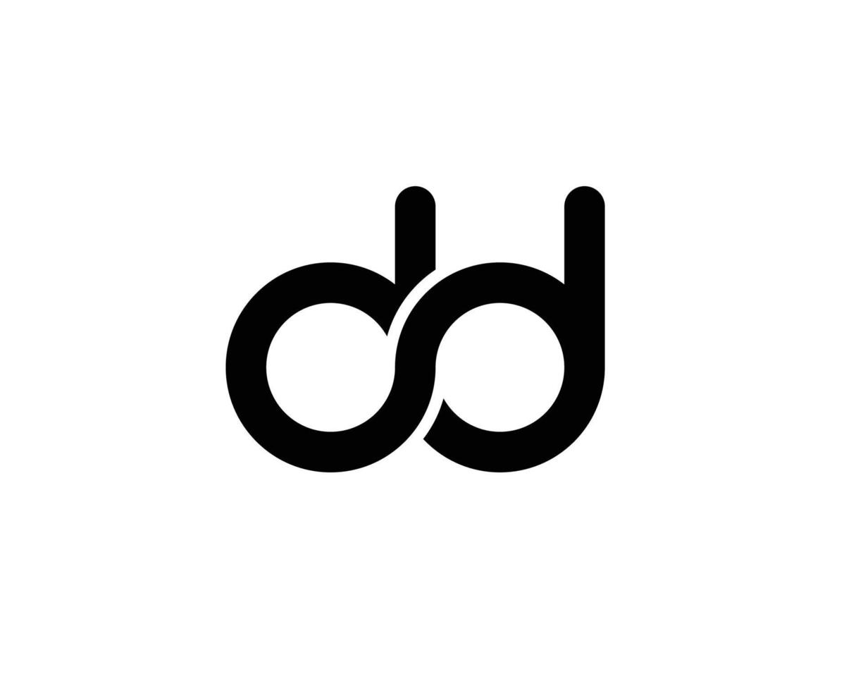 plantilla de vector de diseño de logotipo dd