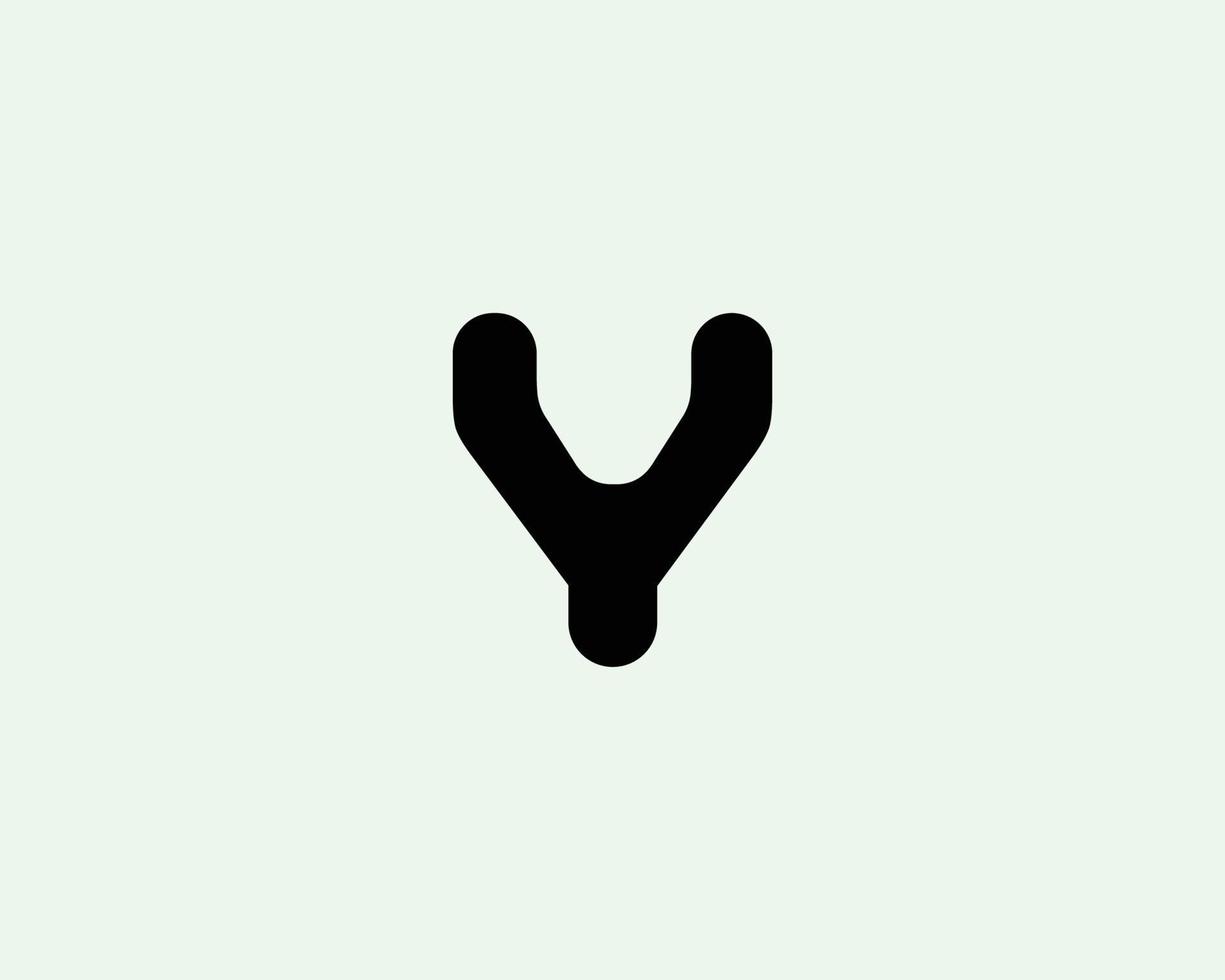 Y logo design vector template