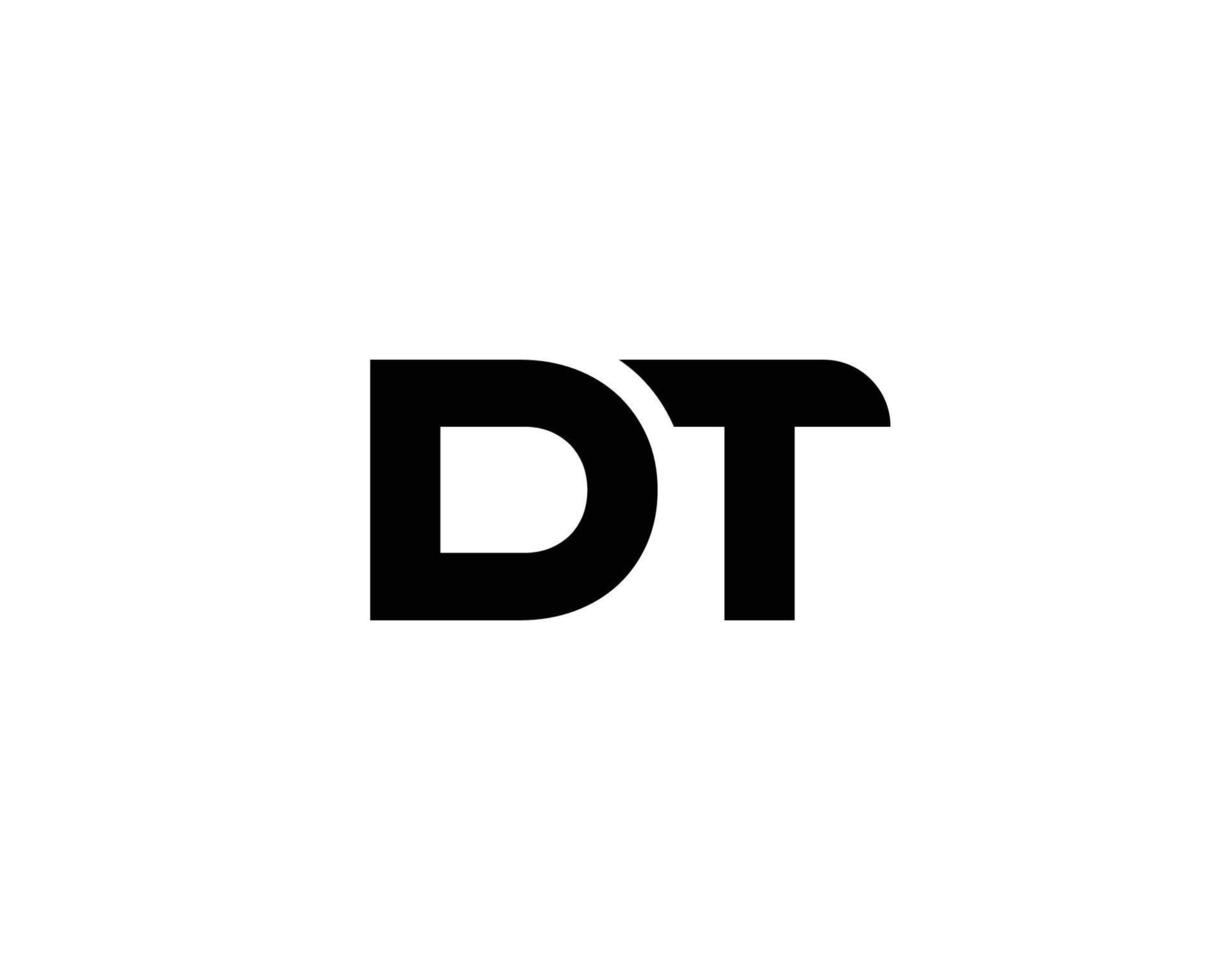 DT TD logo design vector template