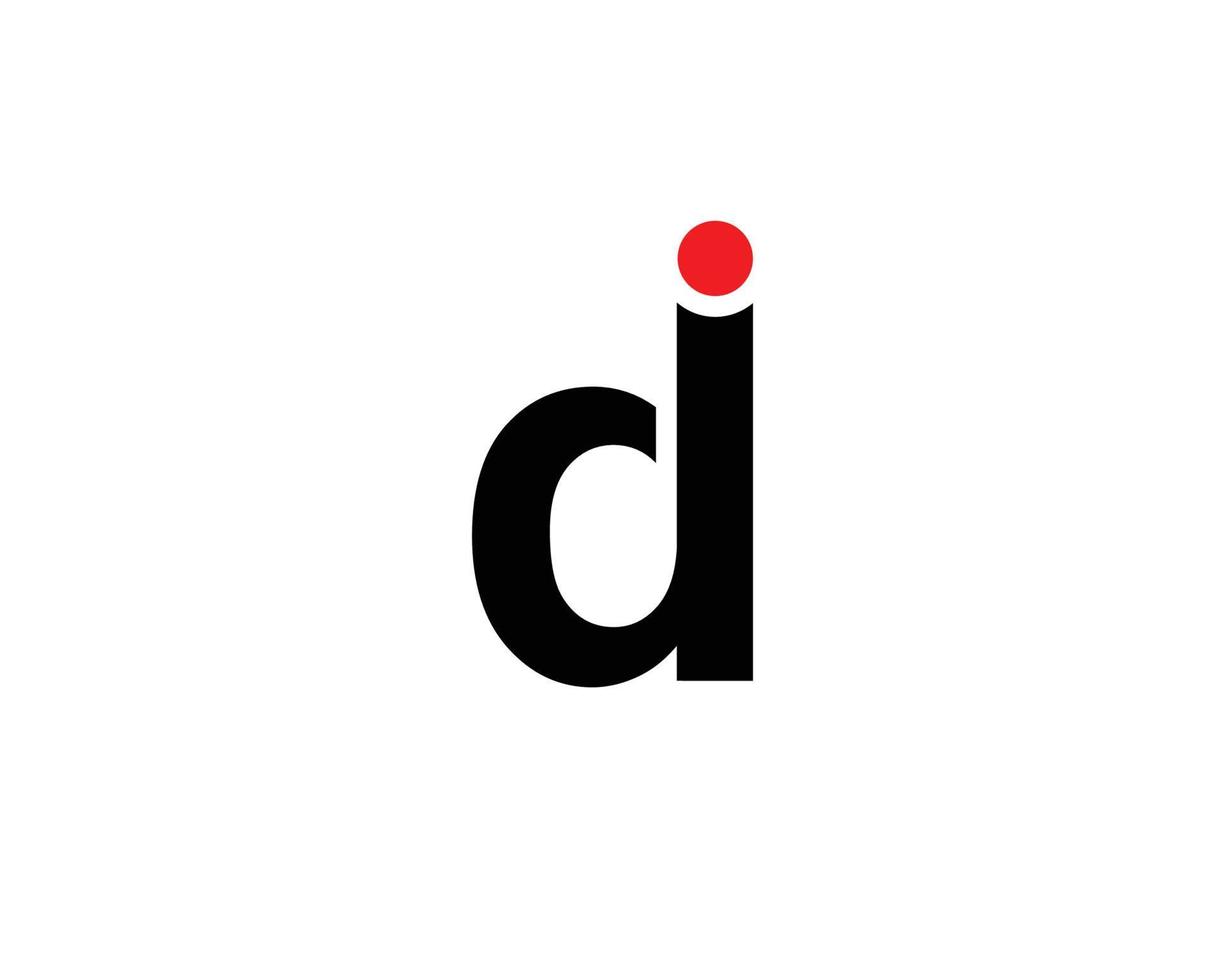 plantilla de vector de diseño de logotipo di id