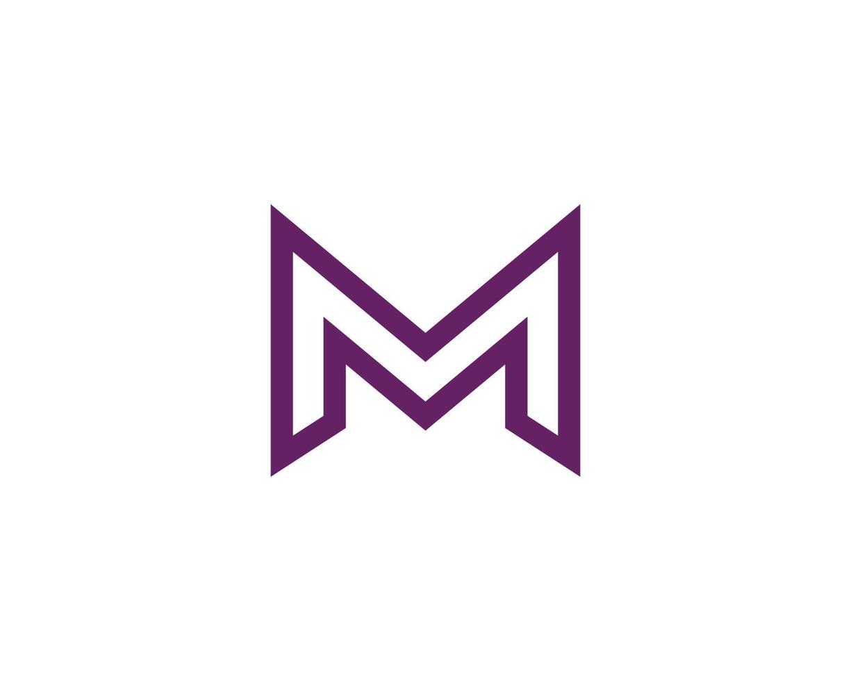 M MM logo design vector template