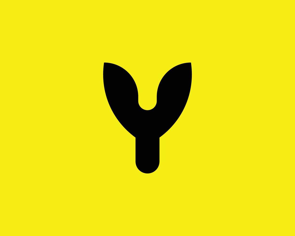 Y logo design vector template