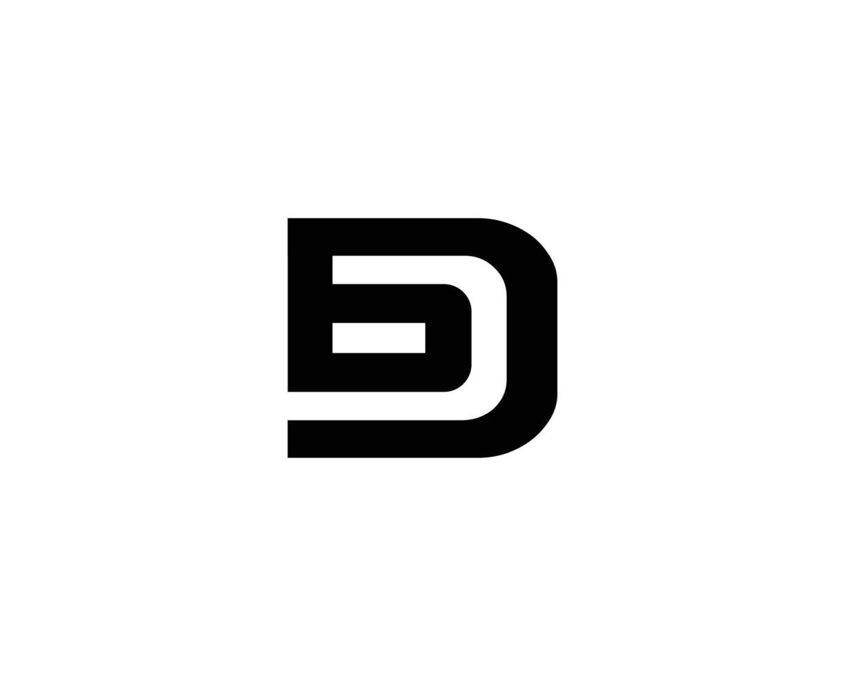 DB BD logo design vector template