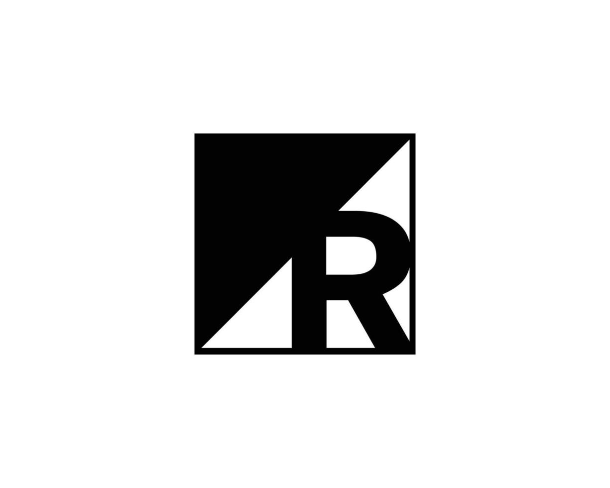 R logo design vector template